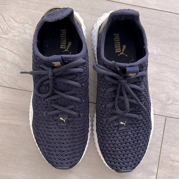 Knit Lace Runners Navy, Size 7.5 - Picture 2 of 10
